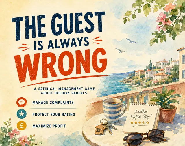 THE GUEST IS ALWAYS WRONG – AI製ゲームのスクリーンショット