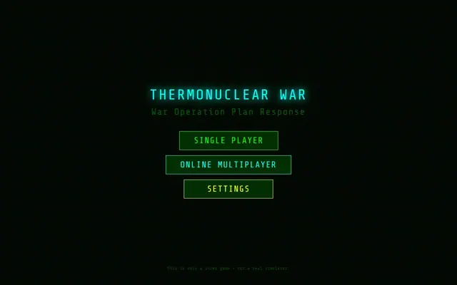 ThermoNuclear War — captura del juego hecho con IA