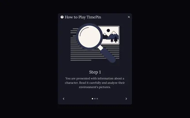 Time Pin — captura del juego hecho con IA