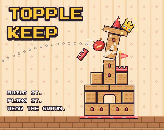 Topple Keep — captura del juego hecho con IA
