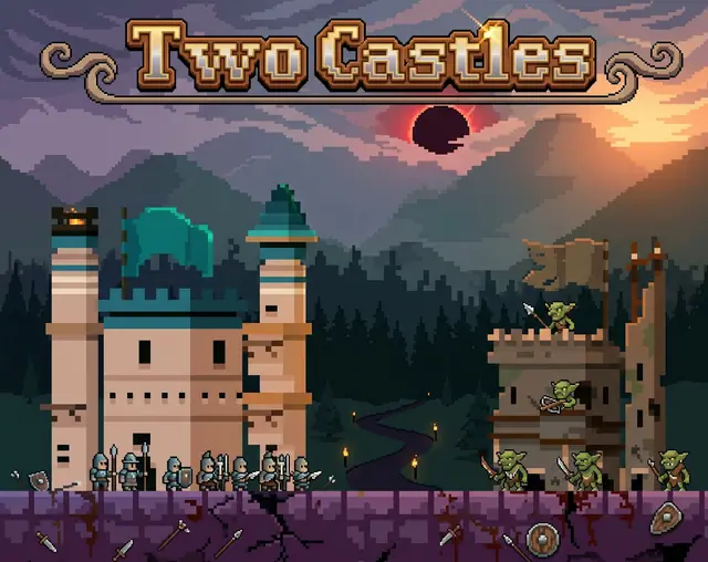 Two Castles — screenshot of the AI-made game