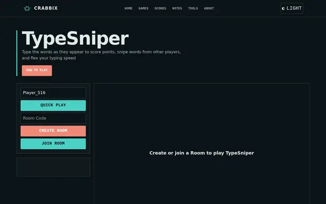 TypeSniper – AI製ゲームのスクリーンショット
