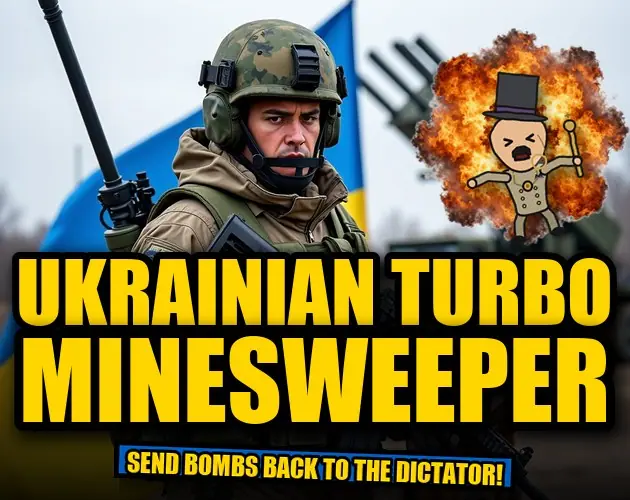 Ukrainian Turbo Minesweeper — captura de tela do jogo feito com IA