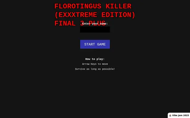 VampireFourVivor — capture d'écran du jeu fait avec l'IA