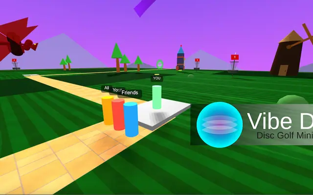 Vibe Disc — captura de tela do jogo feito com IA