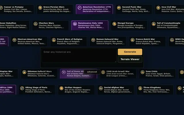 VOC — screenshot of the AI-made game