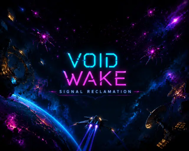 Void Wake: Signal Reclamation — screenshot of the AI-made game