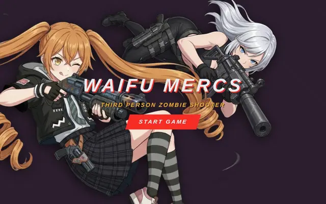 Waifu Mercs — captura del juego hecho con IA