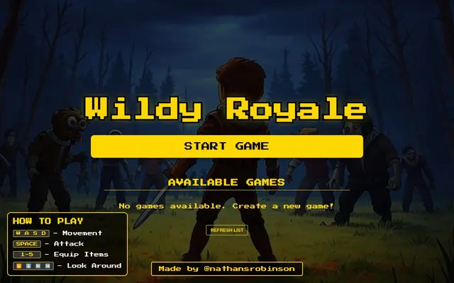 Wildy Royale — captura del juego hecho con IA