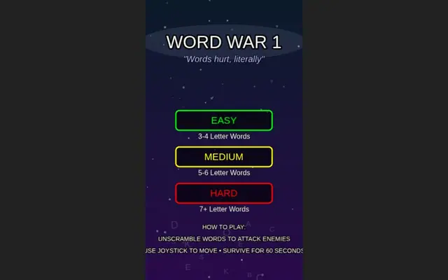 Word Warrior – AI製ゲームのスクリーンショット