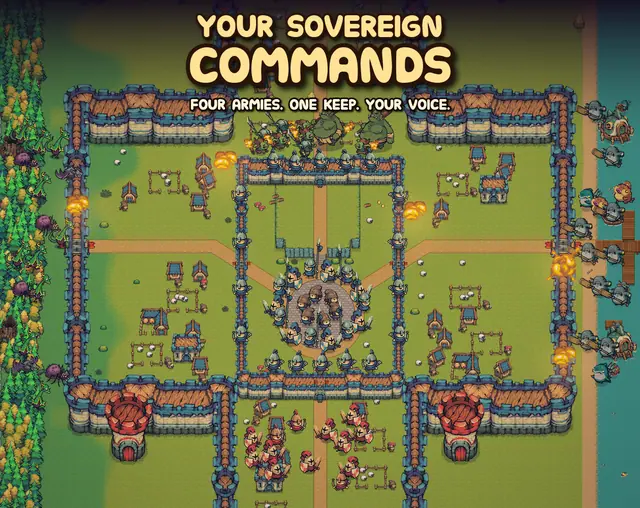 Your Sovereign Commands — captura del juego hecho con IA